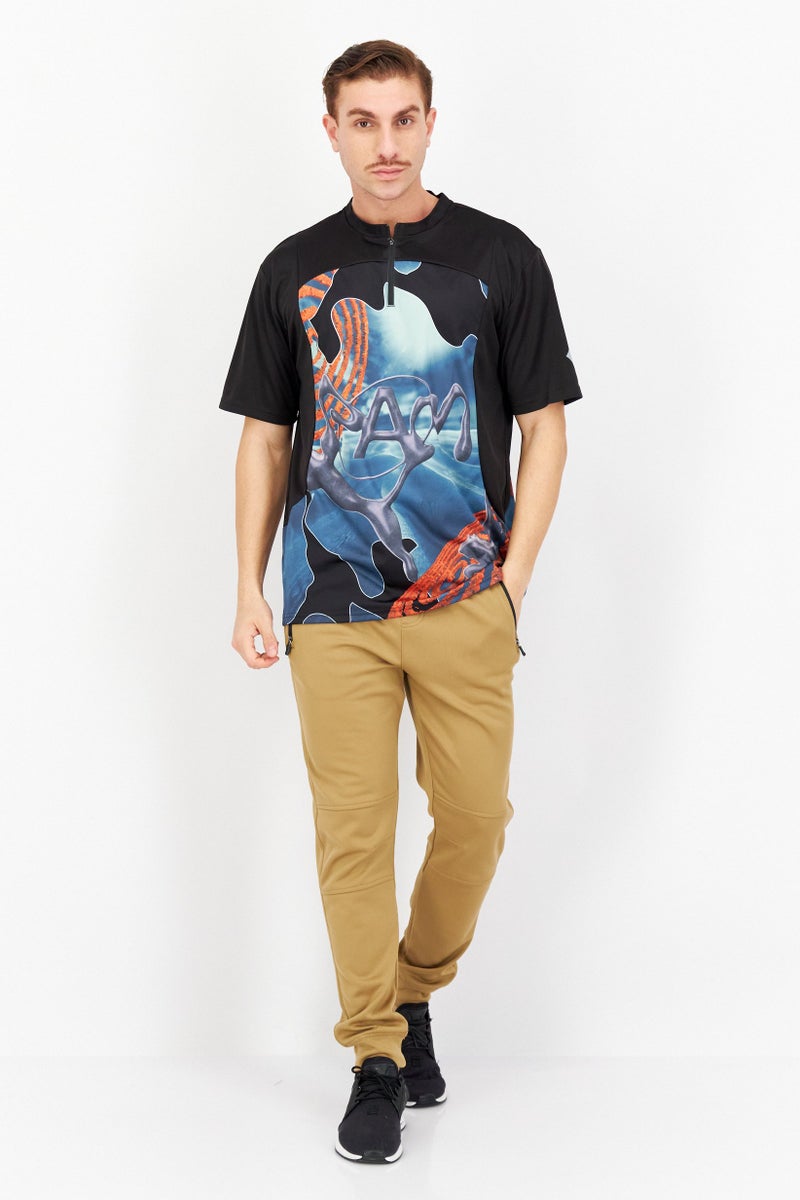 PUMA تي شيرت رياضي للرجال بأكمام قصيرة، للجري، مجموعة سوداء - Image 4